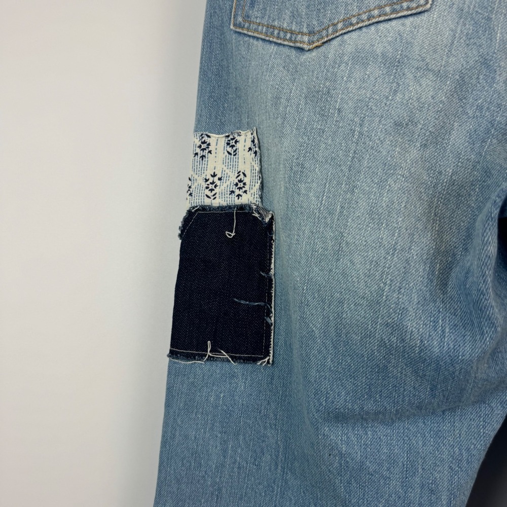 BDG Urban Outfitters Patchwork Flare Jeans Boho Y2K Size 29 - Picture 16 of 16